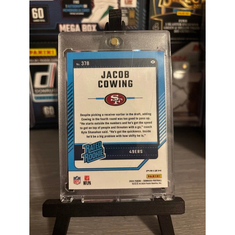 Jacob cowing Donruss optic rated rookie football emoji insert #378 - Picture 2 of 2